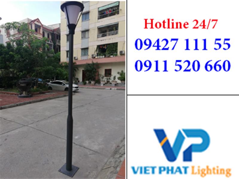 Cột thép trang trí D114/76 cao 3m