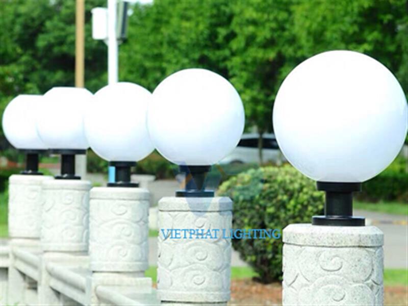 ĐÈN TRỤ CỔNG CỔNG TRẮNG ĐỤC D250 TC20