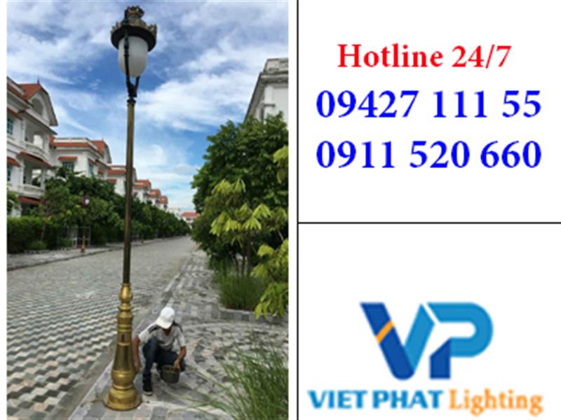 Cột trang trí DC06 lắp 1 đèn Nữ Hoàng