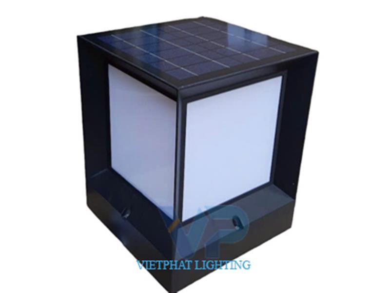 Đèn trụ cổng vuông năng lượng mặt trời  - TC 03