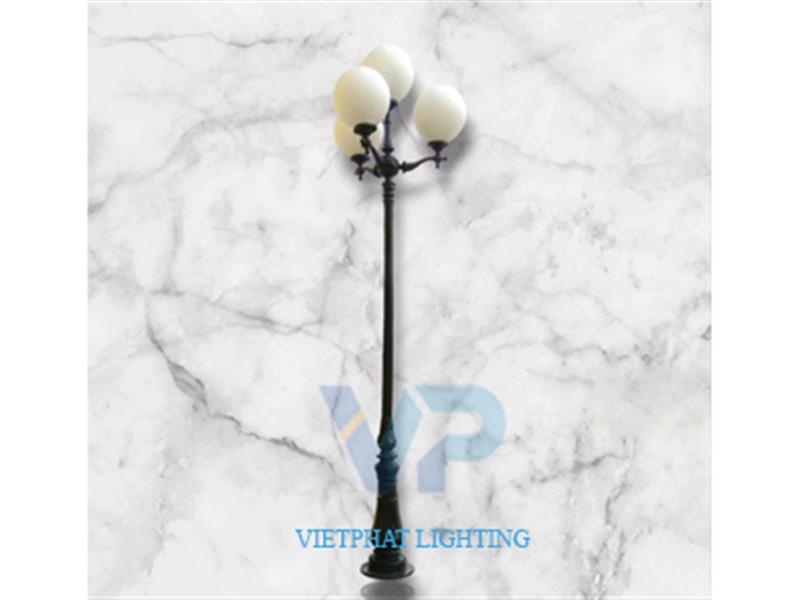 Cột đèn DC06 Tay chùm CH06-4 cầu đục D400