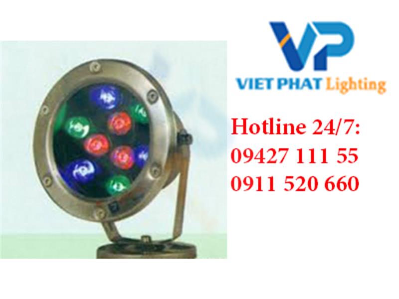 Đèn âm nước 9w đổi màu