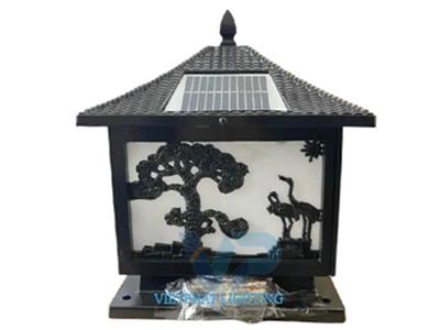 Đèn trụ cổng vuông năng lượng mặt trời  -TC04