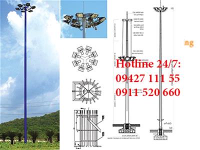 Cột đèn nâng hạ 20m